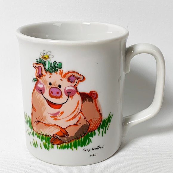 Enesco Kitchen Suzys Zoo Coffee Tea Cocoa Mug Happy Pig Poshmark